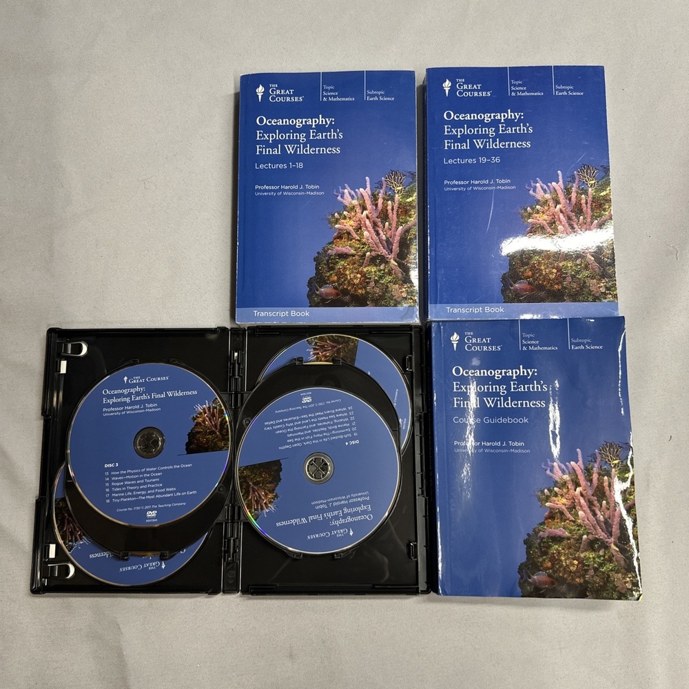 Oceanography: Exploring Earth's Final Wilderness The Great Course DVD Book Set